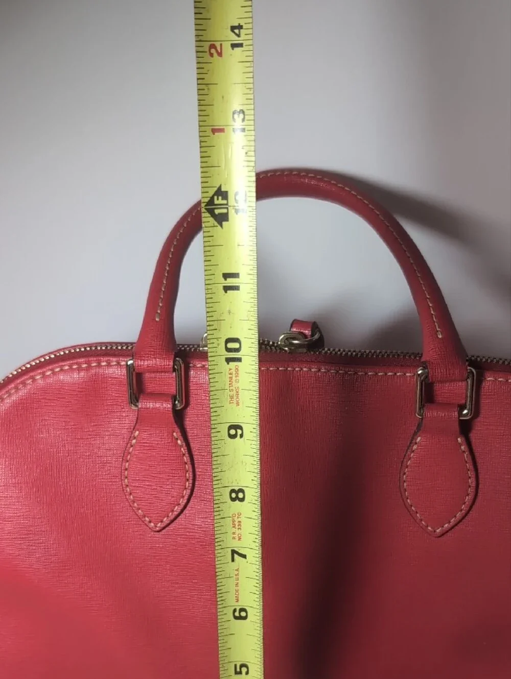 Dooney & Bourke Red Saffiano Satchel